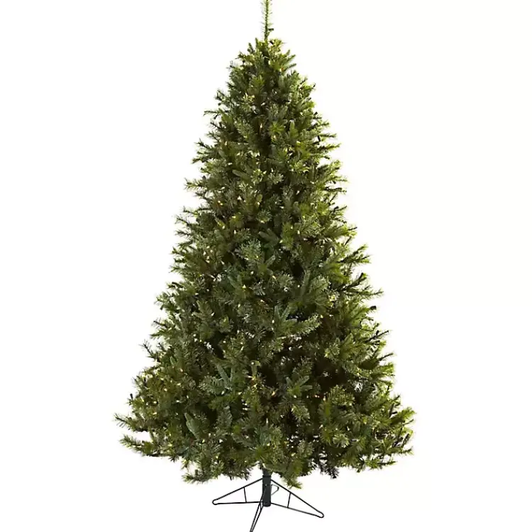 Christmas Trees>Kirklands Home 7.5 ft. Clear Lit Majestic Pine Mix Christmas Tree
