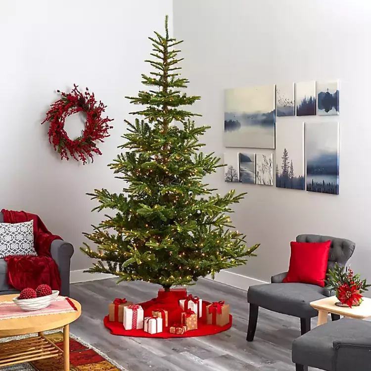 Christmas Trees>Kirklands Home 9 ft. Clear Lit Washington Spruce Christmas Tree