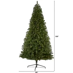 Christmas Trees>Kirklands Home 9 ft. Clear Pre-Lit Virginia Fir Christmas Tree