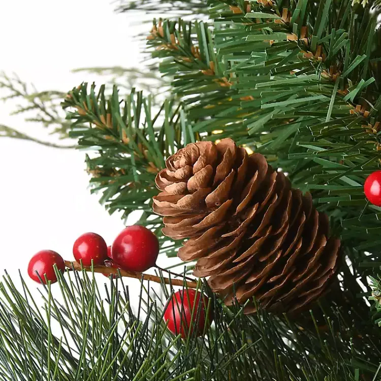 Christmas Trees>Kirklands Home 5 ft. Feel Real Pre-Lit Buzzard Pine Tree