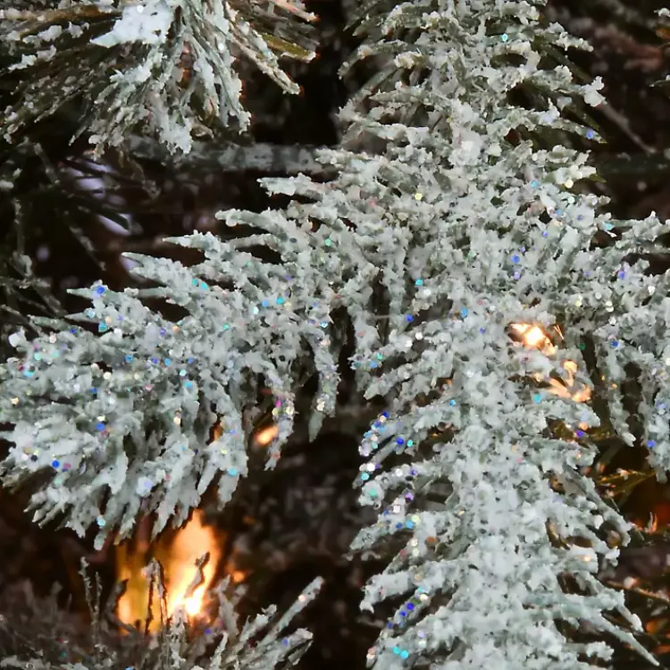 Christmas Trees>Kirklands Home 4 ft. Feel Real Pre-Lit Snowy Morgan Spruce Tree