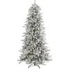 Christmas Trees>Kirklands Home 7.5 ft. Flocked Livingston Fir Pine Christmas Tree