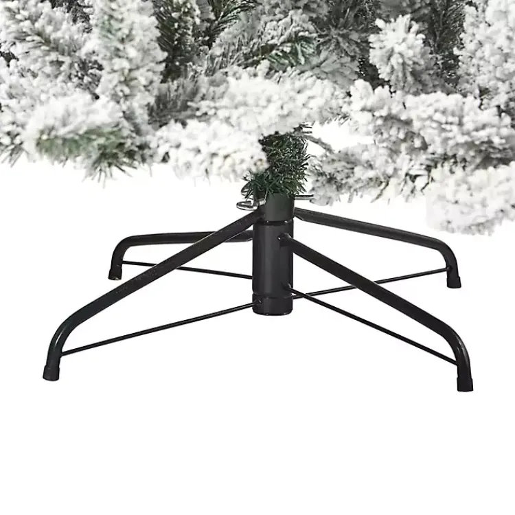 Christmas Trees>Kirklands Home 7.5 ft. Flocked Livingston Fir Pine Christmas Tree