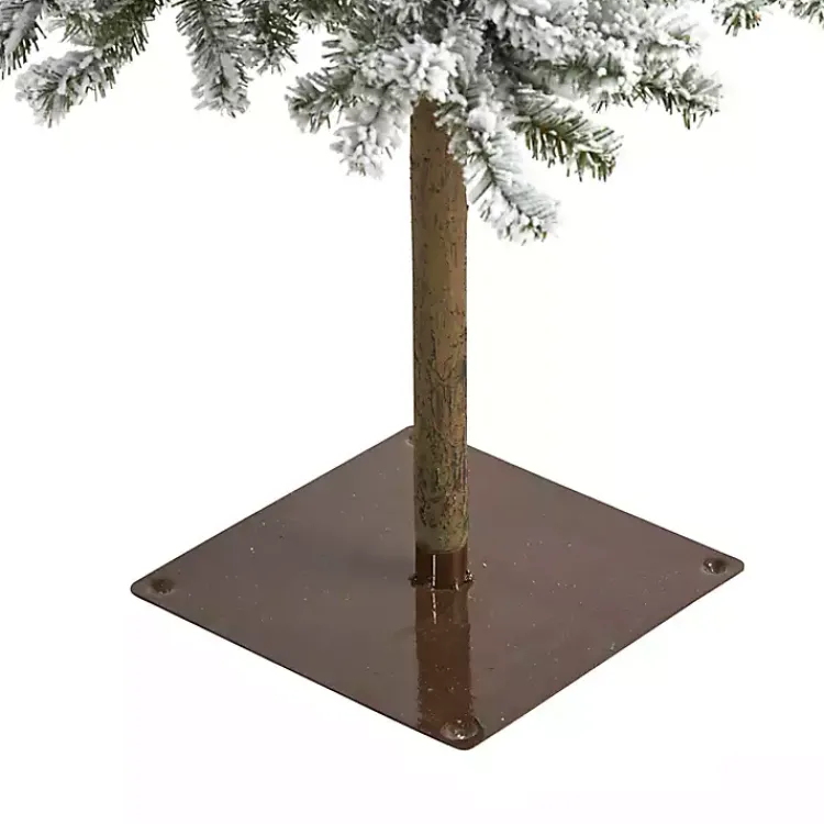 Christmas Trees>Kirklands Home 6 ft. Flocked Pre-Lit Alpine Christmas Tree