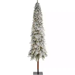 Christmas Trees>Kirklands Home 9 ft. Lit Flocked Grand Alpine Christmas Tree