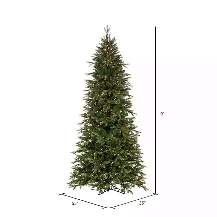 Christmas Trees>Kirklands Home 9 ft. Pre-Lit Douglas Fir Slim Christmas Tree
