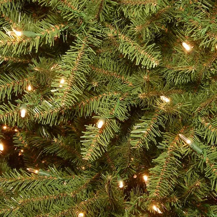 Christmas Trees>Kirklands Home 9 ft. Pre-Lit Dunhill Fir Hinged Christmas Tree