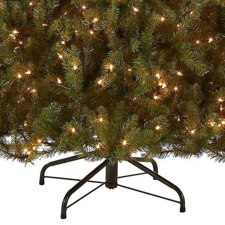 Christmas Trees>Kirklands Home 9 ft. Pre-Lit Dunhill Fir Hinged Christmas Tree