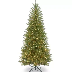 Christmas Trees>Kirklands Home 7.5 ft. Pre-Lit Dunhill Fir Slim Christmas Tree