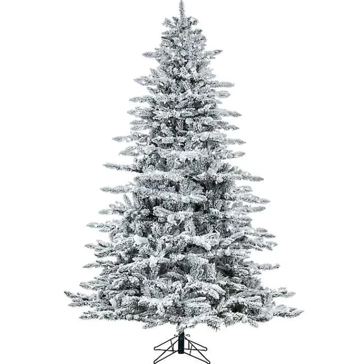 Christmas Trees>Kirklands Home 6.5 ft. Pre-Lit Flocked Utica Fir Christmas Tree