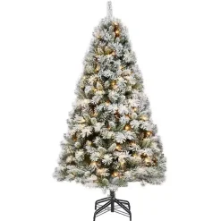 Christmas Trees>Kirklands Home 7.5 ft. Pre-Lit Frosted Branches Christmas Tree