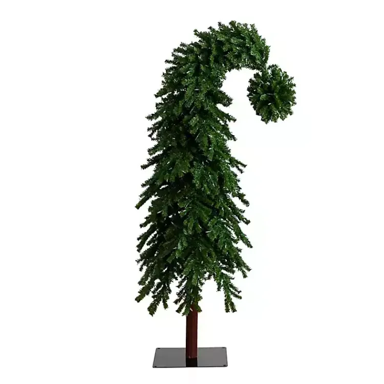 Christmas Trees>Kirklands Home 7 ft. Pre-Lit Green Santa Hat Christmas Tree