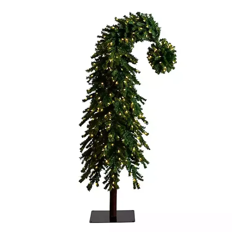 Christmas Trees>Kirklands Home 7 ft. Pre-Lit Green Santa Hat Christmas Tree