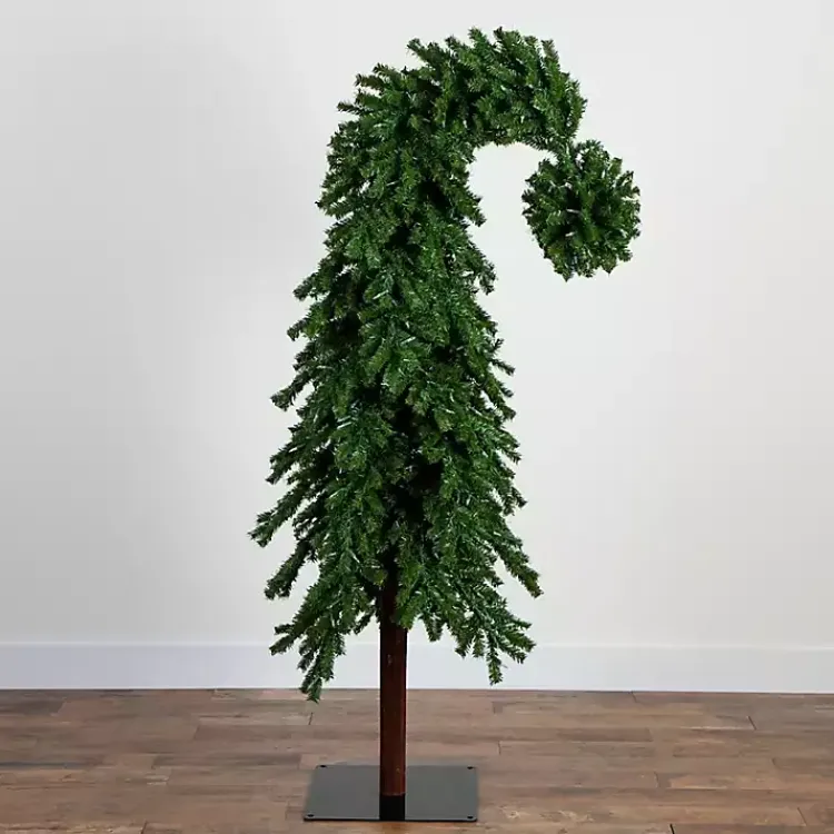 Christmas Trees>Kirklands Home 7 ft. Pre-Lit Green Santa Hat Christmas Tree