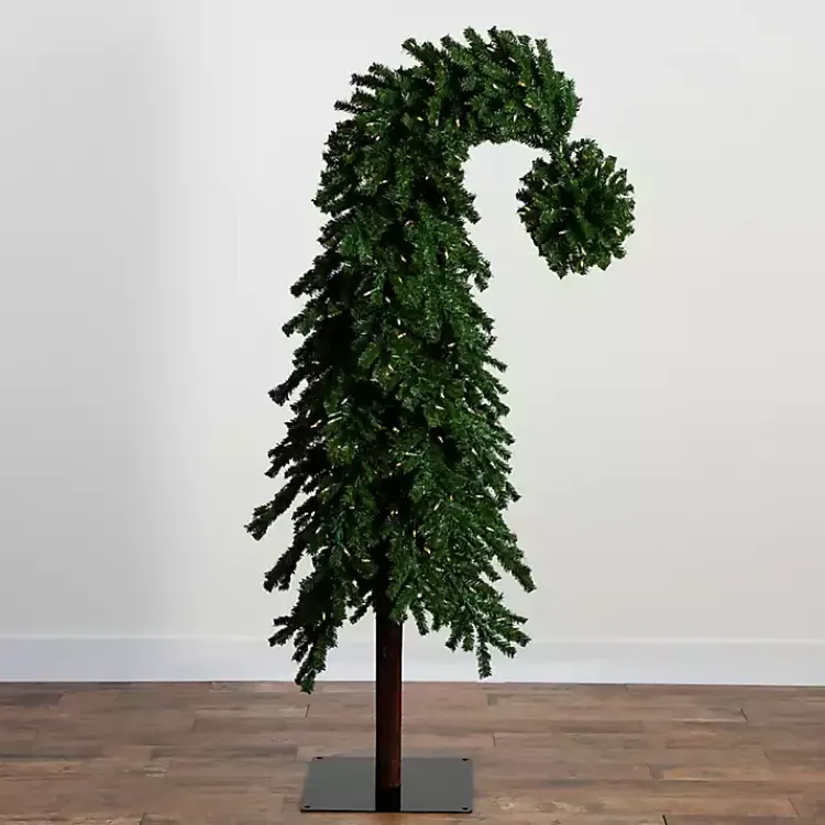 Christmas Trees>Kirklands Home 7 ft. Pre-Lit Green Santa Hat Christmas Tree