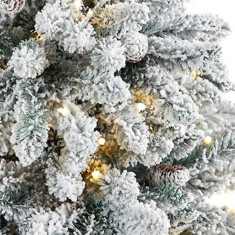 Christmas Trees>Kirklands Home 4.5 ft. Pre-Lit Livingston Fir Tree in White Plant