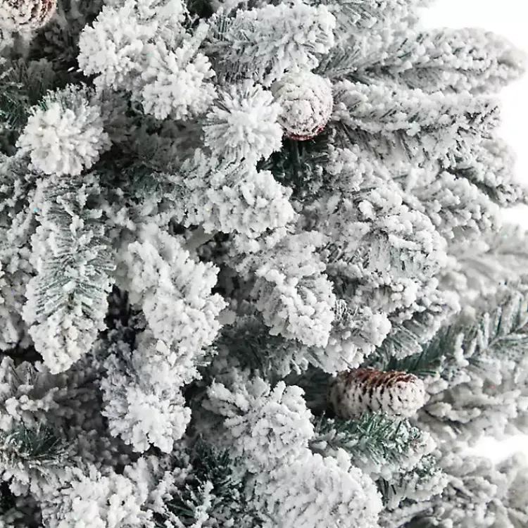 Christmas Trees>Kirklands Home 4.5 ft. Pre-Lit Livingston Fir Tree in White Plant