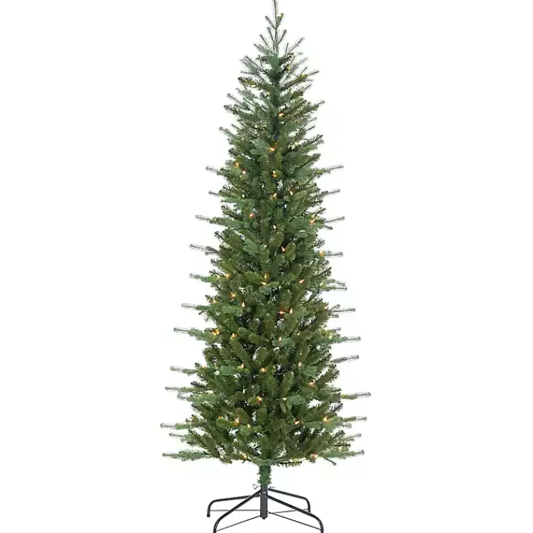 Christmas Trees>Kirklands Home 6.5 ft. Pre-Lit Narrow Dover Pine Christmas Tree