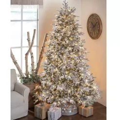 Christmas Trees>Kirklands Home 7.5 ft. Pre-Lit Natural Cut Spruce Christmas Tree