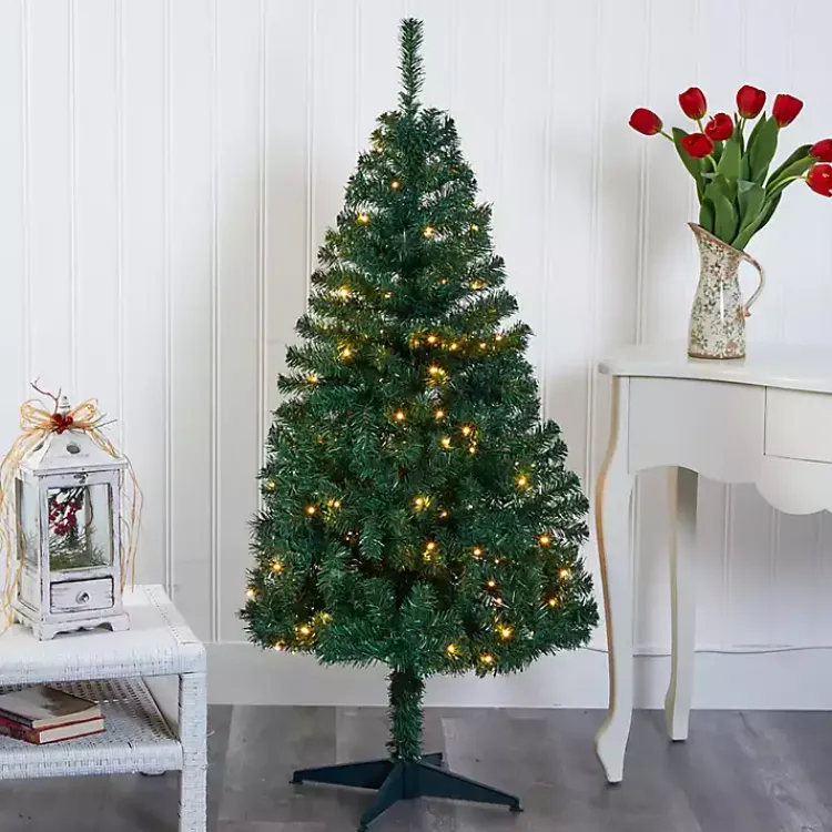 Christmas Trees>Kirklands Home 4 ft. Pre-Lit Northern Pine Christmas Tree