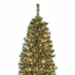 Christmas Trees>Kirklands Home 7 ft. Pre-Lit Pine Christmas Tree in Bronze Urn