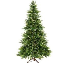 Christmas Trees>Kirklands Home 7.5 ft. Pre-Lit Real Feel Fern Christmas Tree