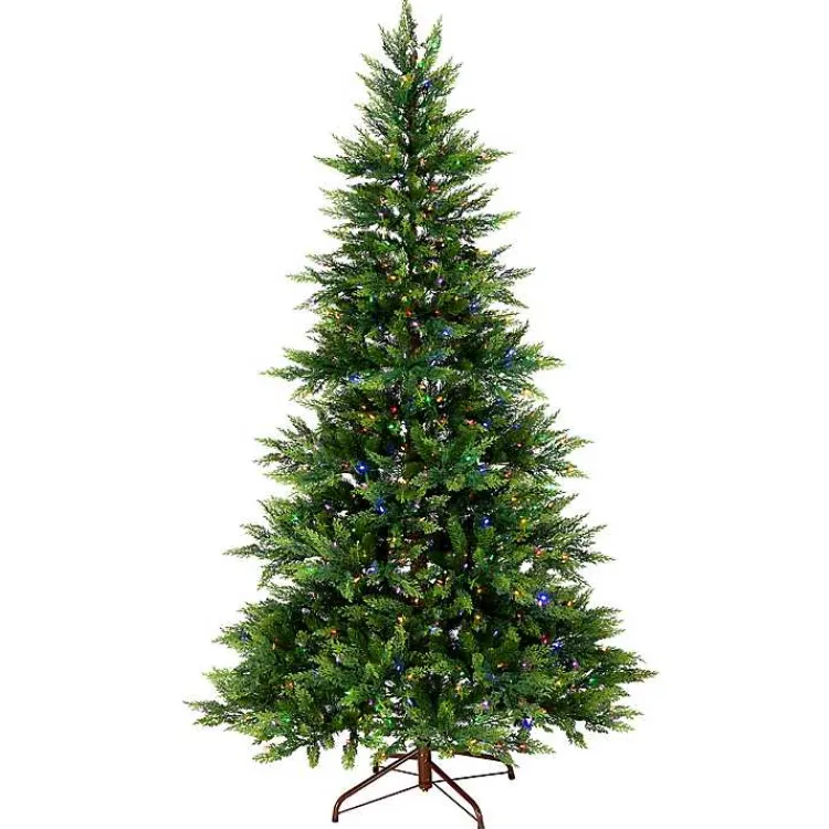 Christmas Trees>Kirklands Home 7.5 ft. Pre-Lit Real Feel Fern Christmas Tree
