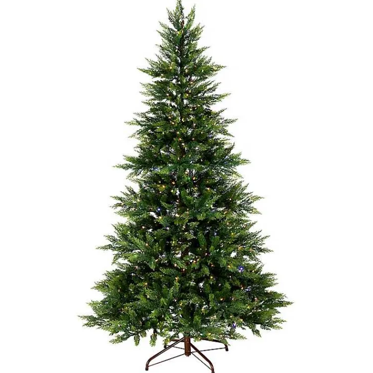 Christmas Trees>Kirklands Home 7.5 ft. Pre-Lit Real Feel Fern Christmas Tree