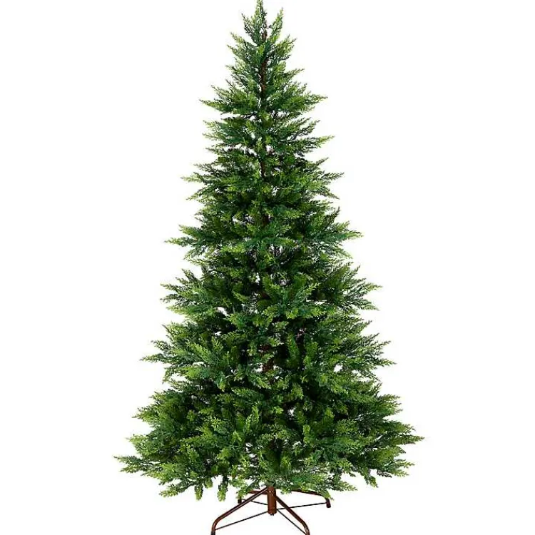 Christmas Trees>Kirklands Home 7.5 ft. Pre-Lit Real Feel Fern Christmas Tree