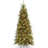 Christmas Trees>Kirklands Home 6.5 ft. Pre-Lit Tiffany Fir Slim Christmas Tree