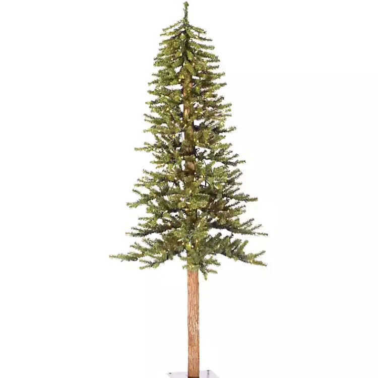 Christmas Trees>Kirklands Home 6 ft. Pre-Lit Warm Natural Alpine Christmas Tree