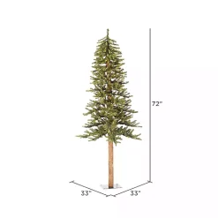 Christmas Trees>Kirklands Home 6 ft. Pre-Lit Warm Natural Alpine Christmas Tree