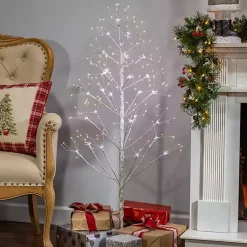Christmas Trees>Kirklands Home 4 ft. Pre-Lit White Birch Christmas Tree
