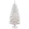 Christmas Trees>Kirklands Home 4.5 ft. Pre-Lit White Kingswood Fir Christmas Tree