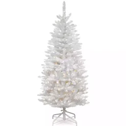 Christmas Trees>Kirklands Home 4.5 ft. Pre-Lit White Kingswood Fir Christmas Tree