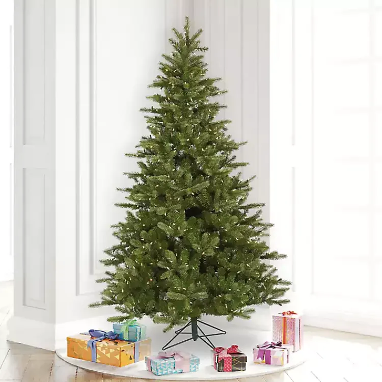 Christmas Trees>Kirklands Home 5.5 ft. Pre-Lit White Lights Spruce Christmas Tree