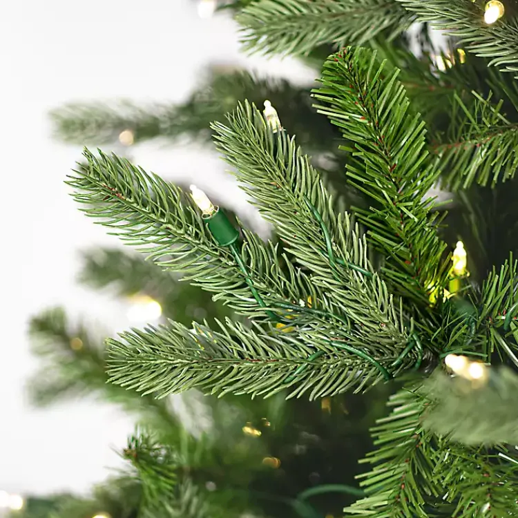 Christmas Trees>Kirklands Home 5.5 ft. Pre-Lit White Lights Spruce Christmas Tree