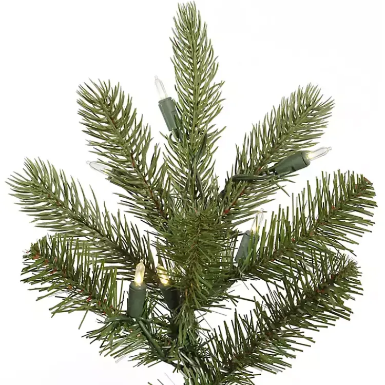 Christmas Trees>Kirklands Home 5.5 ft. Pre-Lit White Lights Spruce Christmas Tree