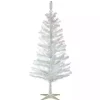 Christmas Trees>Kirklands Home 4 ft. Pre-Lit White Tinsel Christmas Tree