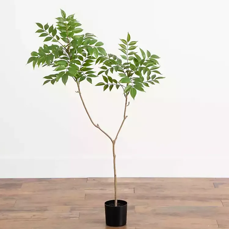 Trees & Topiaries>Kirklands Home 3.5 ft. Sumac Tree in Nursery Planter