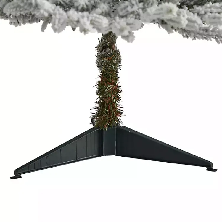 Christmas Trees>Kirklands Home 3 ft. White Lit Flocked Fraser Fir Christmas Tree