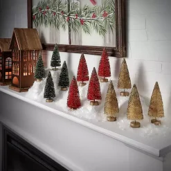Christmas Decorations>Kirklands Home 5 in. Red & Green Woodland Tree 12-pc. Set