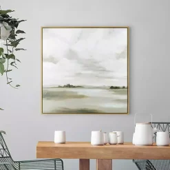 Kirklands Home A Cloudy Day Framed Canvas Art Print Gray Best