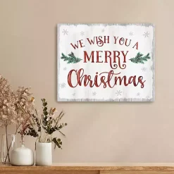 Christmas Art & Wall Decor>Kirklands Home A Merry Christmas Canvas Art Print, 16x20