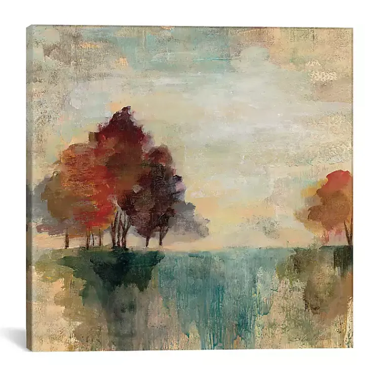 Kirklands Home Abstract Autumn Landscape Canvas Art Print Multi New