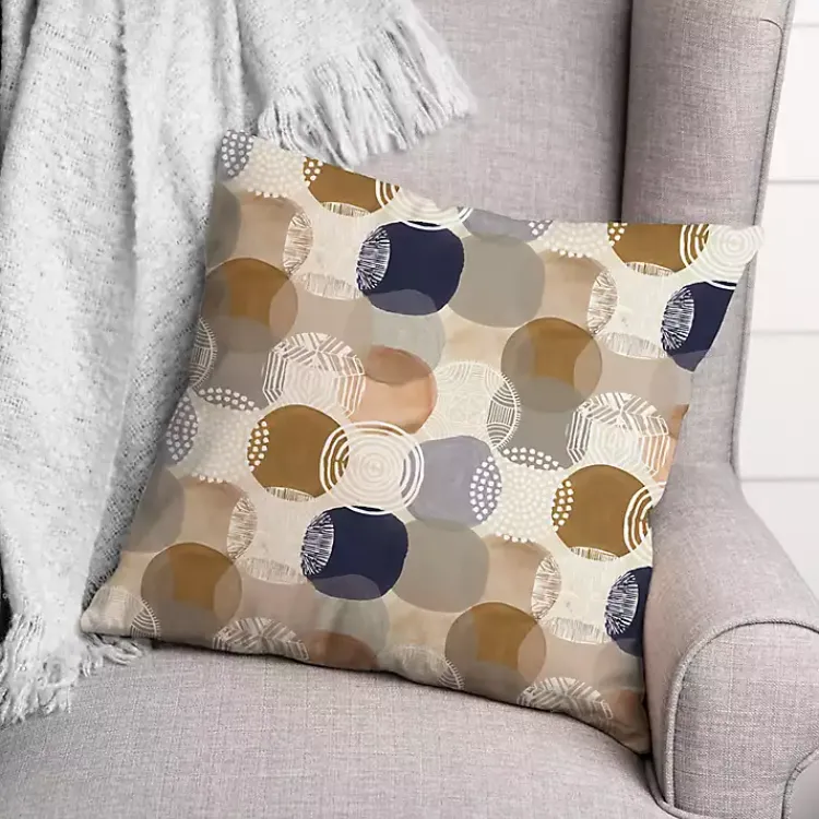 Kirklands Home Abstract Circles Indoor/Outdoor Pillow Multi Online