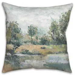 Pillows>Kirklands Home Abstract Landscape Painted Pillow