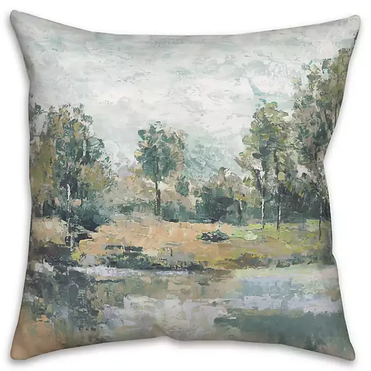 Pillows>Kirklands Home Abstract Landscape Painted Pillow