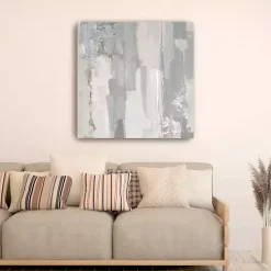 Kirklands Home Abstract Meadow Large Canvas Art Print Gray Discount