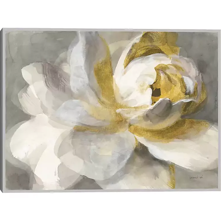 Kirklands Home Abstract Rose Framed Canvas Art Print New